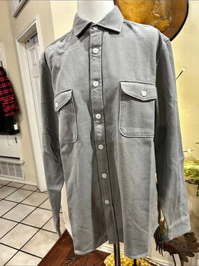 REISS Gray Utility Shirt XL